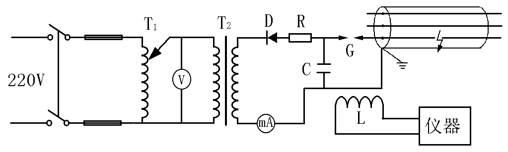 沖閃法測(cè)試接線方式